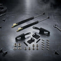 Hood Strut Bracket Kit Metal Brackets Jeep Wrangler Hood Strut Kit Black Finish