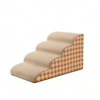 Pet Bed Stair Ramp Soft Foam Pet Stairs Washable for Bedroom, Sofa, Small Dogs