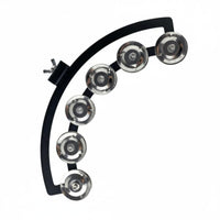 Crisp Sound Drum Rim Tambourine Easy Mount Snare Drum Jingle Loop Lightweight for Percussionists, Live Performance, Studio Recording, Stage