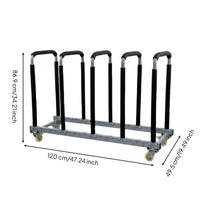 Car Door Panel Rack Adjustable Automotive Panel Stand Wheeled Storage Rack with Wheels for Mechanics