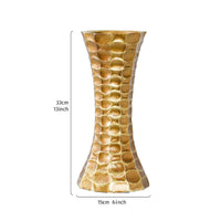 Gold Resin Vase Wide Base Table Ornament Centerpiece