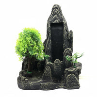 Mountain Waterfall Ornament Eco-Friendly Rock Cave Decor Colorfast