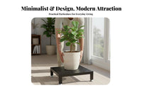 Rolling Plant Cart Stable Rolling Plant Stand Multi-Functional for Living Room