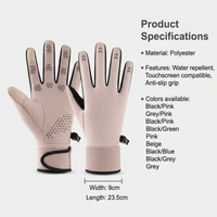 Thermal Gloves Men Women, Winter Gloves with Touch Screen, Silicone Grip Gloves, Warm Gloves for Outdoor Sports, Fashionable Commuting Gloves