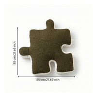 Puzzle Cushion Textured Puzzle Piece Pillow Cozy Back Cushion for Sofa, Dorm Room