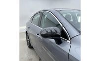 Sporty Look Carbon Fiber Pattern Mirror Caps Self Carbon Fiber Pattern Trim Scratch Protection Vehicle Body Styling Kit Weather Resistant