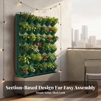 Mobile Self-Watering Plant Wall Large Water Reservoir for Homeowners, Home Cooks