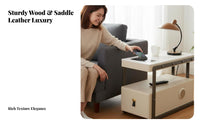 Multi-Functional Smart End Table Modern Design Household Furniture With Storage Drawer Nightstand space-saving for Homeowners, technology aficionados, Living Room, Apartment, Bedroom, Office