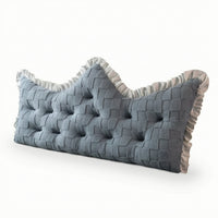 Headboard Cushion Crown-Shaped Backrest Cushiony Padding Backrest Cushion for Sofa