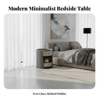 C-Shaped End Table with Drawer Minimalist design Household Furniture for Students