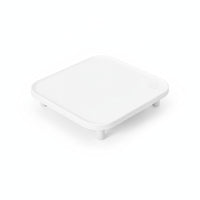 White Elevated Pet Bowl Stand Elevated Pet Feeder Stand Smooth Finish