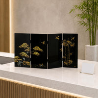 Chinese Folding Screen Foldable Mini Folding Screen Gift Idea for Study Room