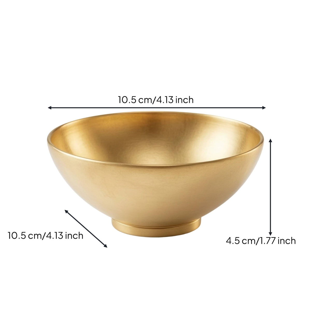 Gua Sha Bowl Golden Brass Bowl Basin Polished Compact for Spa Therapists, Body Scraping, Massage Treatment