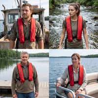 Automatic Inflatable Life Vest for Adults - High Buoyancy Portable Marine Life Jacket
