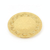 Ornate Serving Tray Gold-Toned Decorative Tray European-Style for Pastries