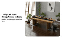 infusion Table with Integrated water display Modern Chinese & design Home Furnishing Circulating Water Feature for Homeowners, Adults, Meditation Space, Gatherings