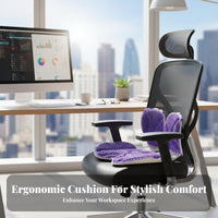 Universal Fit TPE Honeycomb Back Support Cushion Breathable Sedentary Relief Cushion Lightweight for Adults, Students, Classroom, Car, Floor