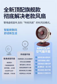 Rechargeable Oscillating Desktop Fan with USB, 3-Blade, ABS, 4 Speeds