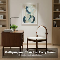 Woven Cord Side Chair Retro artistic Dining Furniture Minimalist Design Long-concludinging for Kitchen, Cafe
