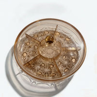 Acrylic Snack Tray Faceted Food Storage Clear