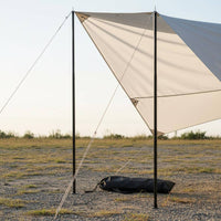 2 Pieces Steel Shelter Support Rods Additional Long Steel Shelter Poles Tarp Poles Long-Lasting Camping Equipment Easy Assembly