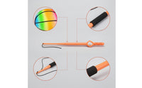 Elastic Rebound Ball with Rod Active Handheld Rebound Ball Portable Fitness Toy Low-Impact for Children, Coordination Practice