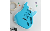 Guitar Body with Pre-Carved Cavities Glossy Guitar Body with Neck Pocket Contoured for Custom Builds