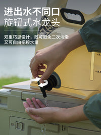 牧高笛户外折叠水袋便携式露营野营大容量10L加厚食品级储水袋