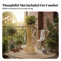 Metal Pot Stand Light Luxury Aesthetic Twisted Pedestal Stand Nordic Design
