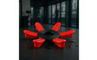 Exercise Ball Base Holder Grooved Surface Fitness Ball Holder Circular Circular Base