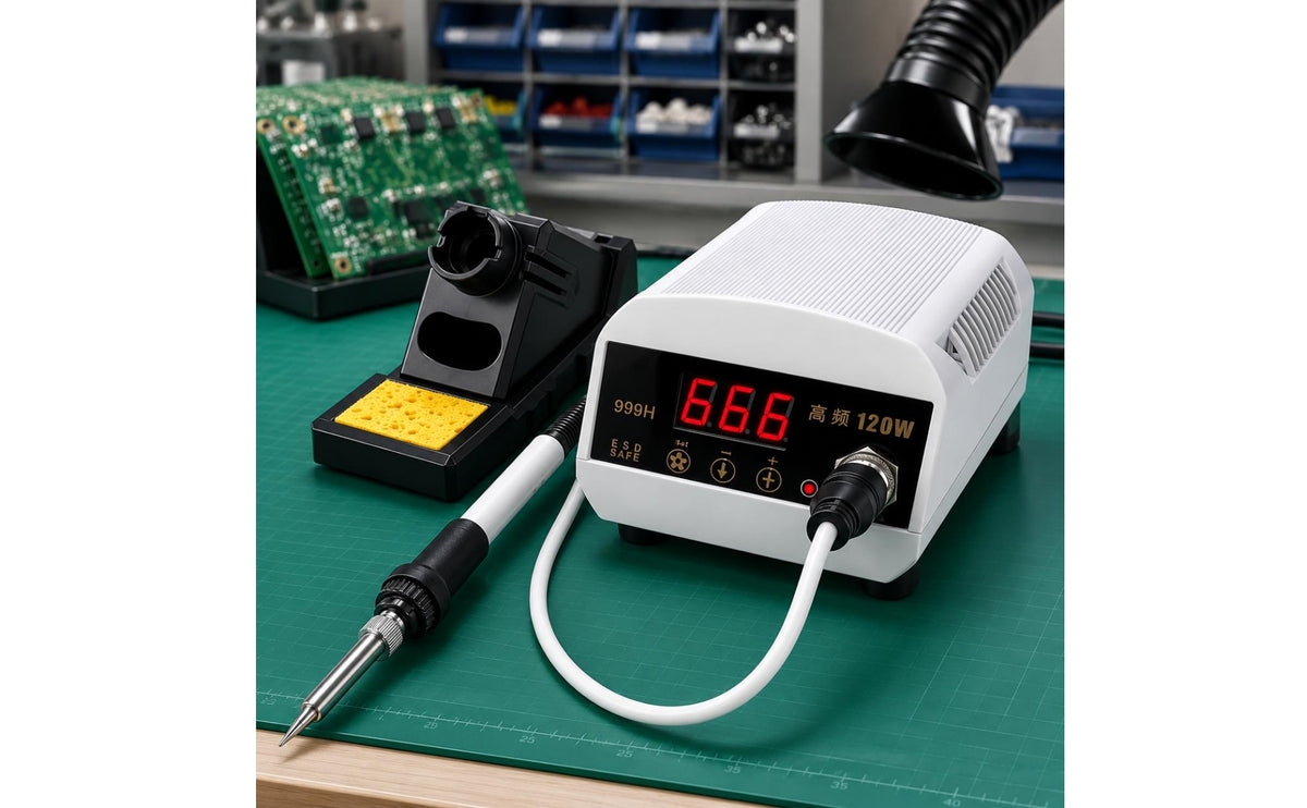 Temperatureregulated Soldering Station LED Digits Digital Soldering Station