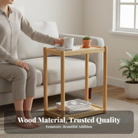 C-Shaped Rolling Table Movable with casters Storage Rack complimentary for Living Room