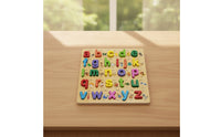 Wooden Puzzle Board Cognitive Educational Puzzle Matching Board Learning Toy Movable for Preschoolers, Classroom