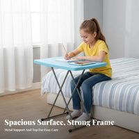 Collapsible Activity Table Foldable Design Folding Desk Adjustable Height