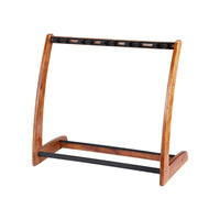 Wooden Multi-Guitar Floor Stand for Multiple Guitars, Vertical Rack