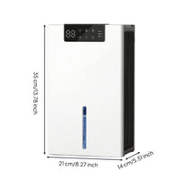 Tabletop Humidity Remover Compact Humidity Remover with 2.4L Tank Portable Appliance for Basement