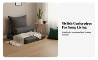 Transformable Floor Sofa Bed Space-Saving Adjustable Backrest Lounger Multi-Functional Ergonomic frame for Living Room