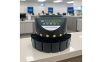 Multi-Bin Coin Sorter Machine Digital Coin Sorting Machine Tabletop Compact for Shops, Offices, Kiosks, Currency Handling, Till Organization