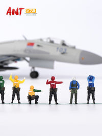 1/72 Scale US Navy Carrier Deck Scene Ground Crew Figures Static Model
