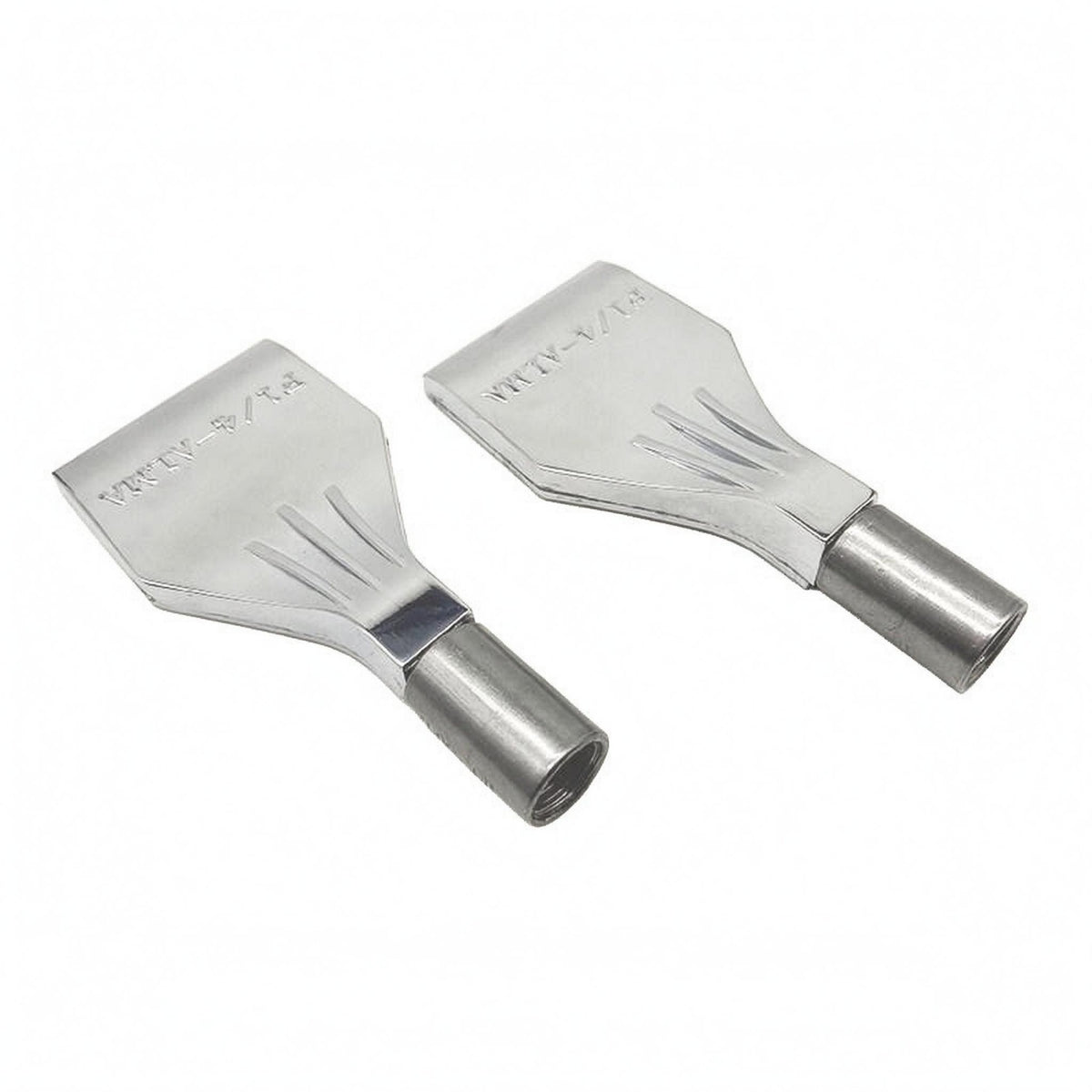 Aluminum Alloy Air Blow Nozzle Lustrous Finish Threaded Air Nozzle Silver Compressor Blow Grooved