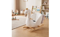 Swan Rocking Chair Soft Rocking Swan Wooden Rideriding Toy for Young Children, Nursery, Playroom