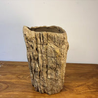 Handcrafted Stone-Look Flower Pot for Garden Landscaping