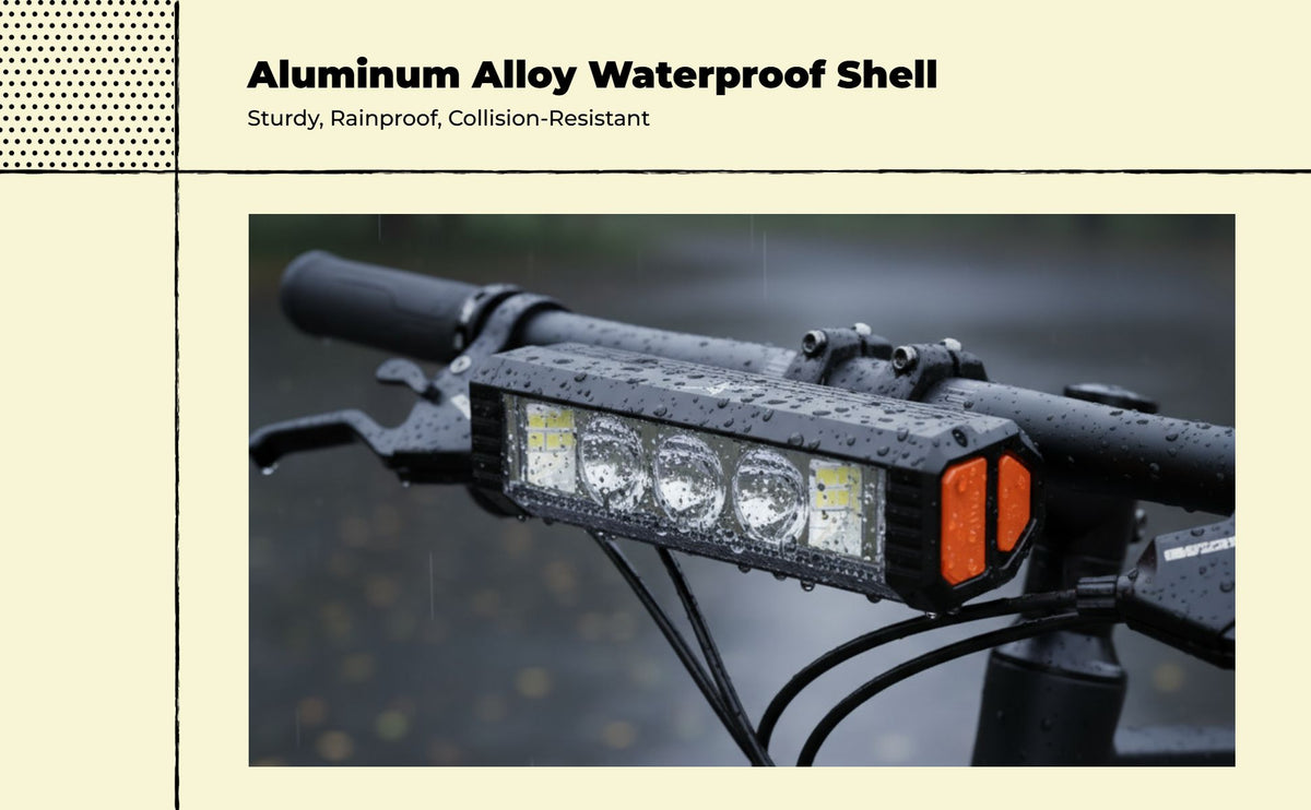 1200-lumen USB bike light