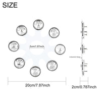Hi-Hat Bell for Drum Set, Stainless Steel Percussion Bell with Ring, Drum Hardware Accessory