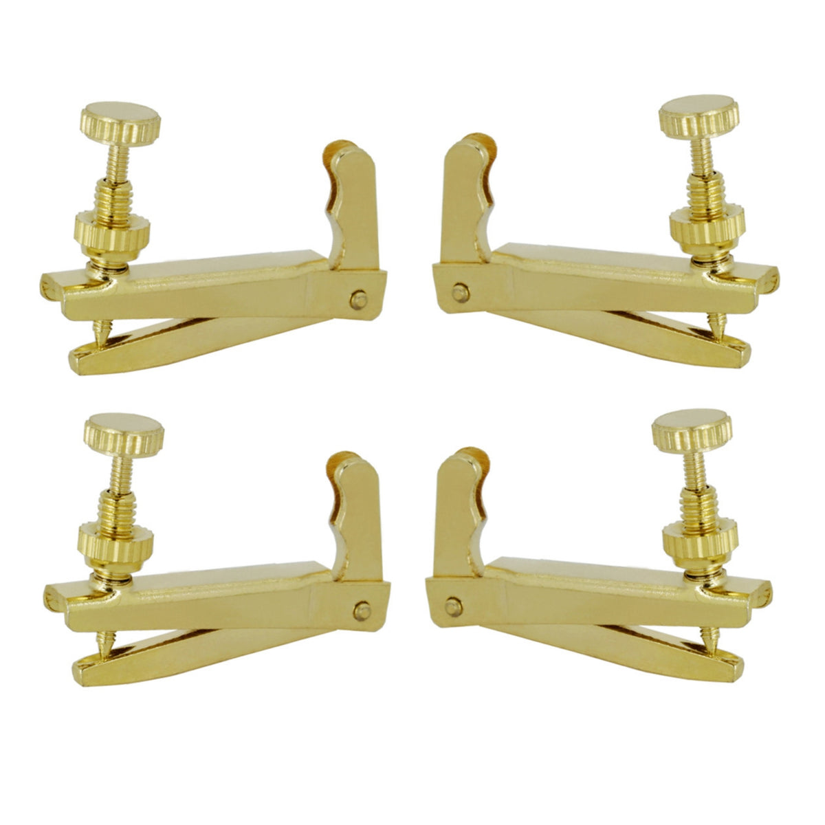 4 Pieces Violin Fine Tuner Alloy Metal Violin Tuner Instrument Part Clamp Design Threaded Screw