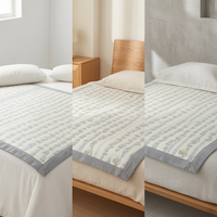 2025 New Ice Silk Cooling Mat for Summer, Washable Single Student Dormitory Bed Mat