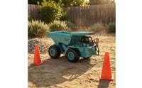 Self-Unloading Excavation Dump Truck Toy Rugged Wheels Die-Cast Dump Truck Thick Tire Pattern Detailed Cab