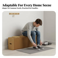 Accordion Bench Space-Saving Low Stool Expandable for Parties, Homeowners