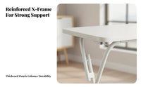 Foldable Computer Desk Space-Saving Portable Table Lightweight for Small Areas