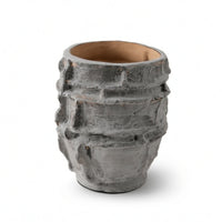 Decorative Vase Rustic Ceramic Vase Irregular Shape for Entryway, Dining Room